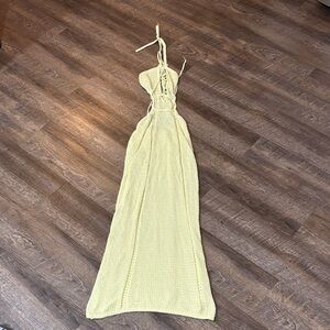 Elegant Yellow Maxi Dress